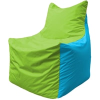 Кресло-мешок Flagman Фокс Ф2.1-168 (салатовый/голубой)