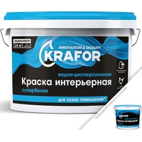 Краска Krafor Интерьерная 3 кг (супербелый)