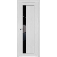 Межкомнатная дверь ProfilDoors 2.71XN L 70x200 (монблан/стекло черный триплекс)