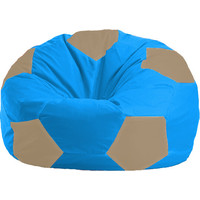 Кресло-мешок Flagman Мяч М1.1-275 (голубой/бежевый темный)