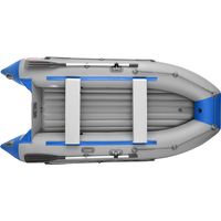 Моторно-гребная лодка Roger Boat Trofey 3300 (без киля, серый/синий)