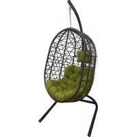 Подвесное кресло Garden Story Кокон XL D52-MT005 (черный/коричневый/оливковый)