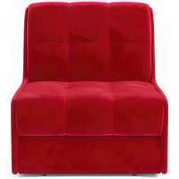 Кресло-кровать Мебель-АРС Барон №2 (микровельвет, красный кордрой) в Орше