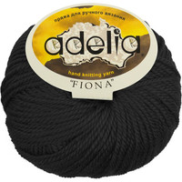 Пряжа для вязания Adelia Fiona 50 г 90 м №622 (черный)
