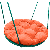 Подвесные качели M-Group Гнездо в оплетке 0.6м 17049907 (оранжевая подушка)