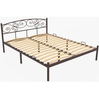 Кровать ИП Князев Лилия 180x200 (коричневый)