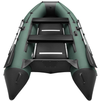 Моторно-гребная лодка Roger Boat Hunter Keel 3200 (малокилевая, зеленый/черный)