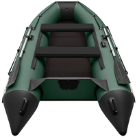 Моторно-гребная лодка Roger Boat Hunter 3000 (без киля, зеленый/черный)
