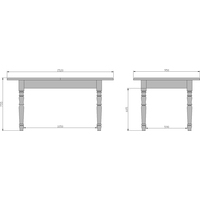 Кухонный стол Мебель-класс Аполлон-01 (кремовый белый)