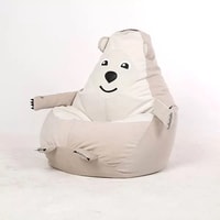 Кресло-мешок Palermo Мишка L (белый)