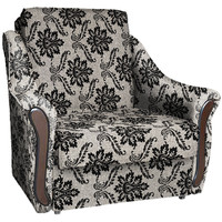 Кресло-кровать Асмана Виктория (рогожка вензель коричневый) в Борисове