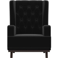 Интерьерное кресло Mebelico Джон Люкс 271 108483 (микровельвет, черный)