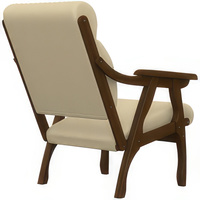 Интерьерное кресло Мебелик Вега 10 (кремовый/орех)