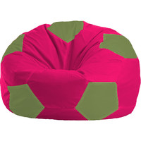Кресло-мешок Flagman Мяч М1.1-387 (фуксия/оливковый)