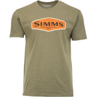 Футболка Simms Logo Frame T-Shirt (3XL, военный)