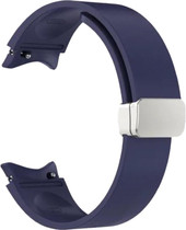 Flex Buckle силиконовый для Samsung Galaxy Watch4/5/6 (20 мм, темно-синий)