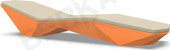 Quaro с подушками (оранжевый/бежевый)
