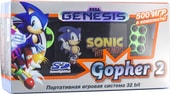 Retro Genesis Gopher 2 (черный/зеленый, 700 игр)