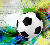 Футбольный мяч с красками 733270 (300x270)