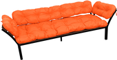 Дачный с подлокотниками 12170607 (оранжевая подушка)