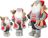 Дед Мороз в красной шубке с лыжами и подарками MT-21831-30