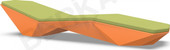 Quaro с подушками (оранжевый/зеленый)
