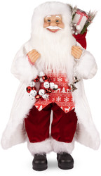 Дед Мороз в длинной белой шубке и красной жилетке MT-150323-2-45