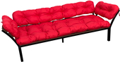 Дачный с подлокотниками 12170606 (красная подушка)