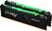FURY Beast RGB 2x32GB DDR4 PC4-25600 KF432C16BBAK2/64