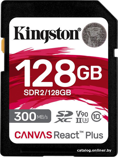 КартапамятиKingstonCanvasReactPlusSDXC128GB