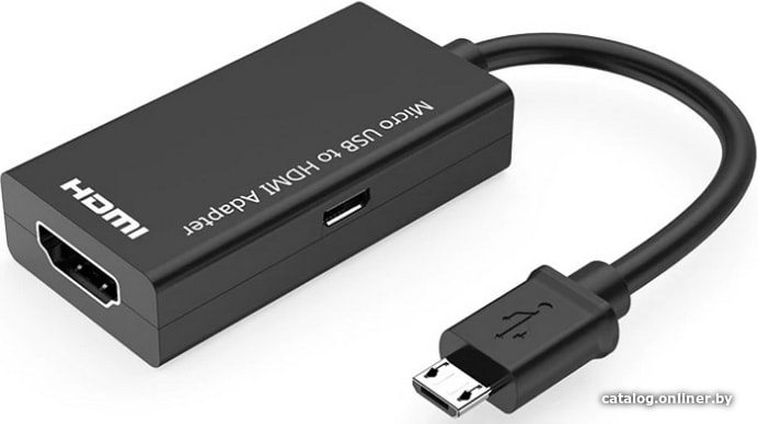 Кабель-переходник PowerPlant micro USB - HDMI + USB, 2.0m,MHL, (CA910861)