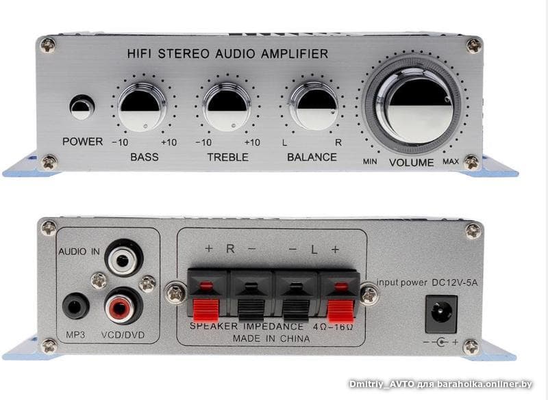 Автомобильный усилитель 2 канала