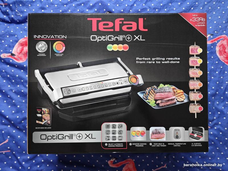 Гриль tefal optigrill gc722d34