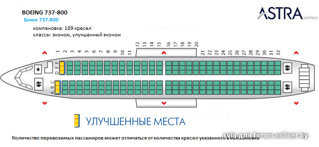 Боинг 737 800 белавиа схема салона