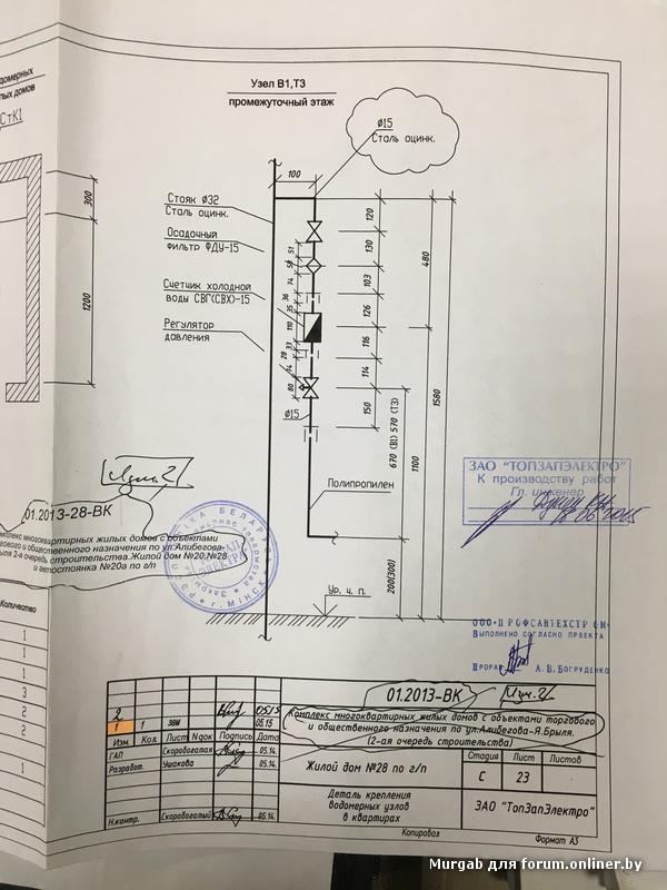 Выполнено согласно проекта штамп