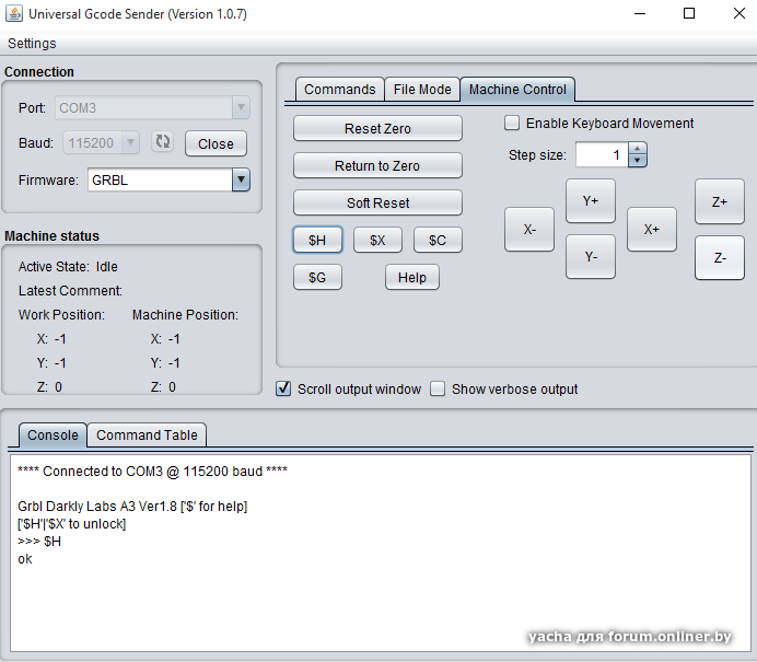 Universal g-code. Приложение для gcode. Команды g code GRBL.