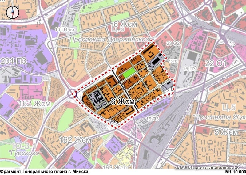 Проспект дзержинского минск карта