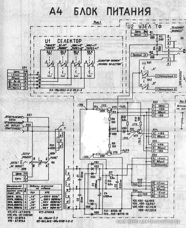 Radiotehnika t7111fs схема