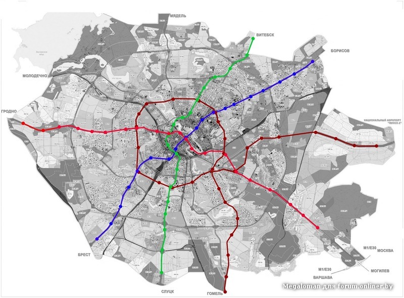 Карта метро минска 2022