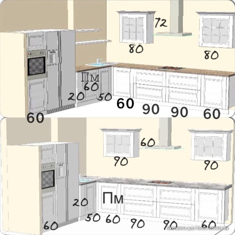 Размеры шкафов леруа мерлен. Высота кухни Леруа. Расположение шкафов на кухне. Кухонный гарнитур расположение шкафов. Расположение верхних шкафов в угловой кухне.