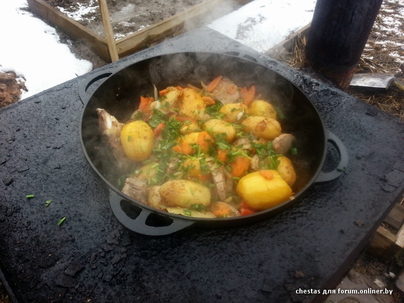 Как приготовить картошку с рыбой в казане