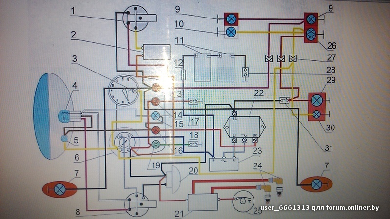 Схема мотоцикла днепр