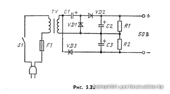 Удвоитель напряжения для лампового усилителя схема