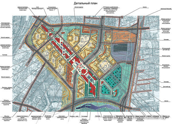 Карта застройки минска