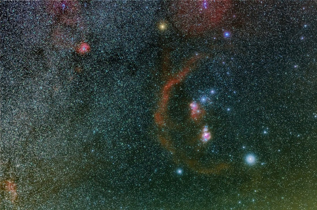 Бетельгейзе  — это яркая звезда в созвездии Ориона. Фото Виталия Хацука 
