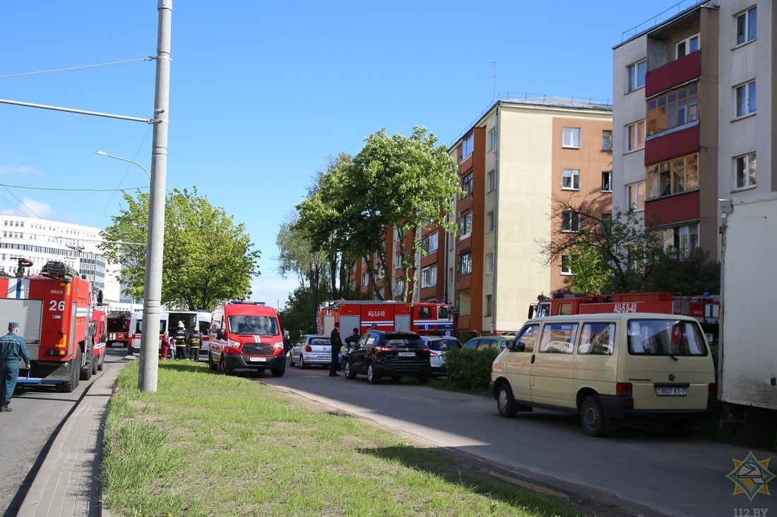 Бабушка не пострадала, внук-подросток в больнице. Пожар на Ольшевского