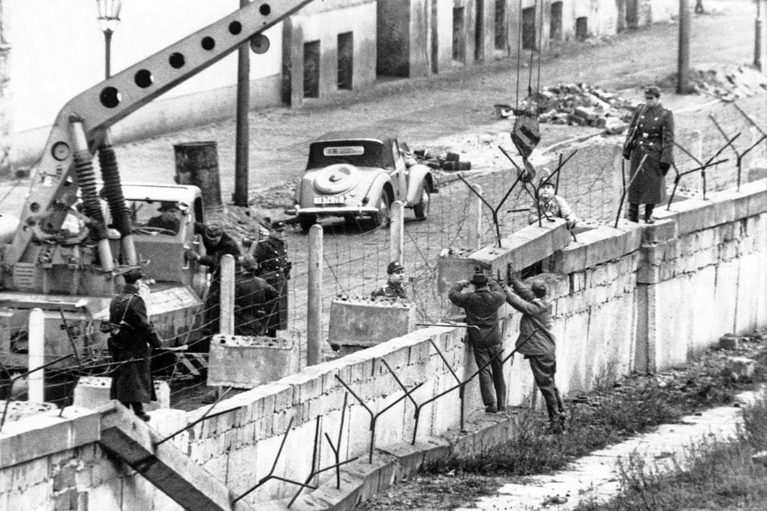 Строительство Берлинской стены 1961