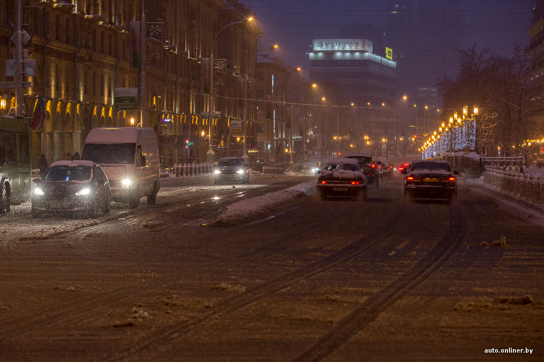 Снег в минске сегодня фото