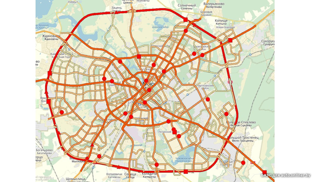 Минск карта рокоссовского