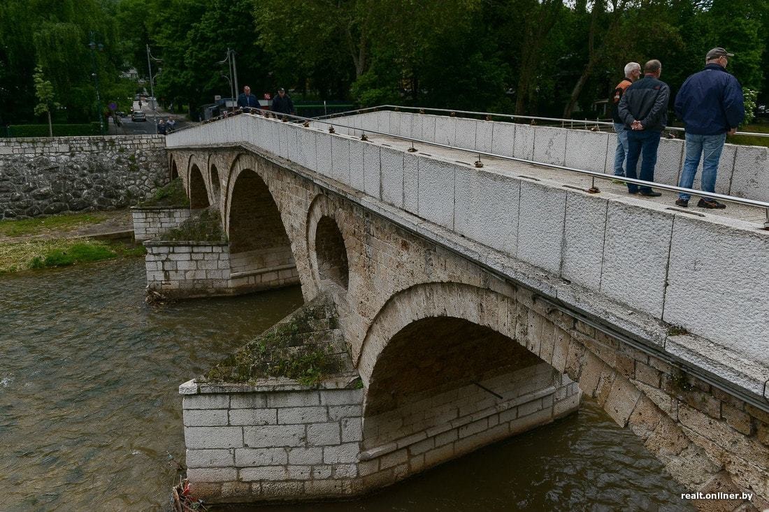Латинский мост в Сараево, рядом с которым убили австрийского эрцгерцога Фра...